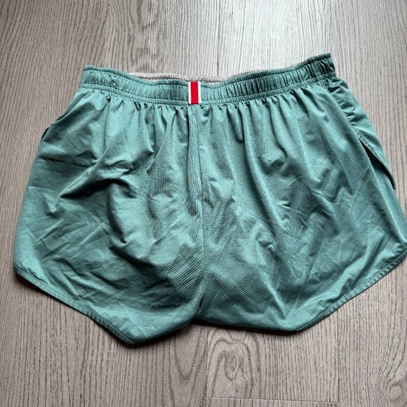 Tracksmith Twilight Split Shorts Women's - Medium - Blue Green - Picture 3 of 6